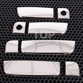 Хромированные накладки из нержавеющей стали на ручки дверей Kia Soul (2009-2014)