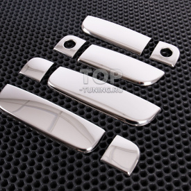 Хромированные накладки из нержавеющей стали на ручки дверей Kia Soul (2009-2014)