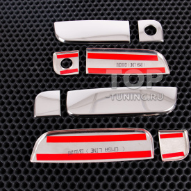 Хромированные накладки из нержавеющей стали на ручки дверей Kia Soul (2009-2014)