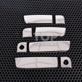 Хромированные накладки из нержавеющей стали на ручки дверей Kia Soul (2009-2014)