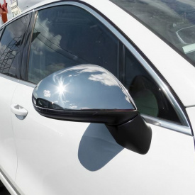 Накладки из нержавеющей стали на зеркала Volkswagen Touareg II (2010-2018)