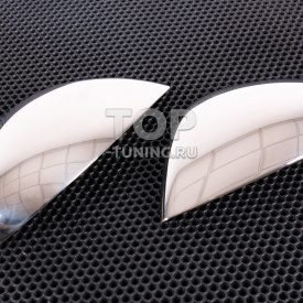 Накладки из нержавеющей стали на зеркала Volkswagen Touareg II (2010-2018)