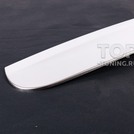 Накладка из нержавеющей стали над номером на крышку багажника (под сенсор) для Nissan Qashqai I (2007-2014)