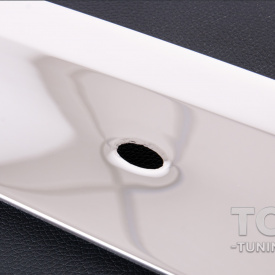 Накладка из нержавеющей стали над номером на крышку багажника (под сенсор) для Nissan Qashqai I (2007-2014)