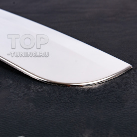 Накладка из нержавеющей стали над номером на крышку багажника (под сенсор) для Nissan Qashqai I (2007-2014)