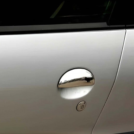 Хромированные накладки на ручки дверей из нержавеющей стали для Citroen C1 (2005-2014)