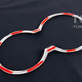 Окантовка на подстаканник из нержавеющей стали для Hyundai IX35 (2010-2015)