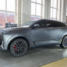 Выдвижные пороги ступени RRS для Changan UNI-K (2021-2025)