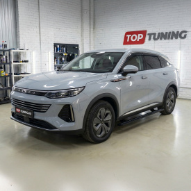 Выдвижные пороги ступени RRS для Exeed RX 2023+