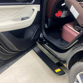 Выдвижные пороги ступени RRS для Geely Monjaro (KX11)