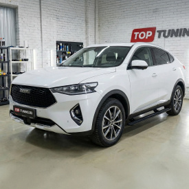 Выдвижные пороги ступени RRS для Haval F7x (2019 - 2024)