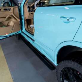 Выдвижные пороги ступени RRS для Porsche Cayenne II (2014-2017)