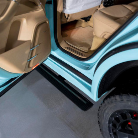 Выдвижные пороги ступени RRS для Porsche Cayenne II (2014-2017)