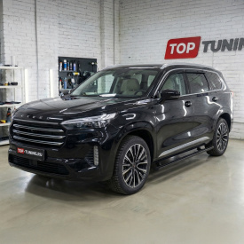 Выдвижные пороги ступени RRS для Exeed VX (2021+)