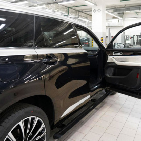 Выдвижные пороги ступени RRS для Exeed VX (2021+)