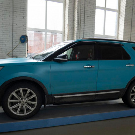 Выдвижные пороги ступени RRS для Ford Explorer V (2010-2019)
