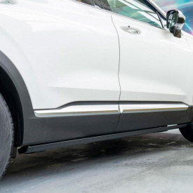 Выдвижные пороги ступени RRS для Hyundai Santa Fe IV (2018-2024)