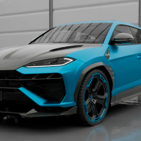 Сплиттер переднего бампера Largenda для Lamborghini Urus SE