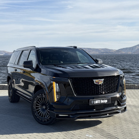 Сплиттер Esthete на передний бампер Cadillac Escalade 5 (2024+, рестайлинг) — Larte Design