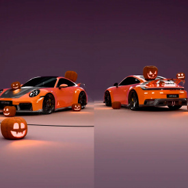 Диффузор Larte Design заднего бампера Porsche 911 Carrera