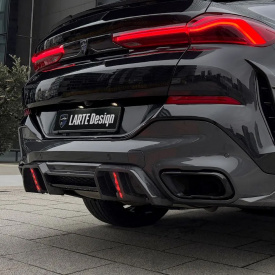 Диффузор Larte Design Lite для заднего бампера BMW X6 G06 LCI