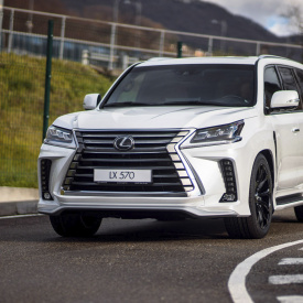 Передний бампер MTR Design (в сборе) для Lexus LX 450d / 570 (2015-2021, J201, рестайлинг 2)