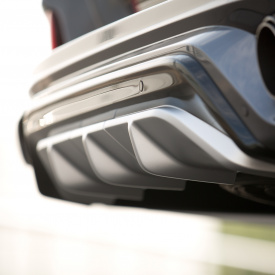 Заднийй бампер MTR Design (в сборе) для Lexus LX 450d / 570 (2015-2021, J201, рестайлинг 2)