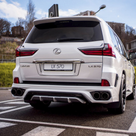 Заднийй бампер MTR Design (в сборе) для Lexus LX 450d / 570 (2015-2021, J201, рестайлинг 2)