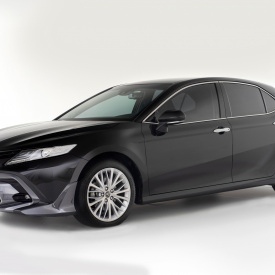 Решетка радитора MTR Design с накладками на передний бампер для Toyota Camry (2017-2020, XV70)