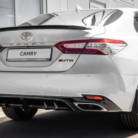 Диффузор заднего бампера MTR Design с насадками для Toyota Camry (2020+, XV70)