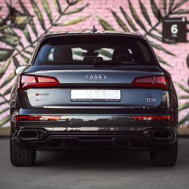 Задний бампер MTR Design (в сборе) для Audi Q5 S-line (2017-2020)