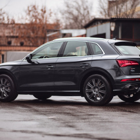 Задний бампер MTR Design (в сборе) для Audi Q5 S-line (2017-2020)