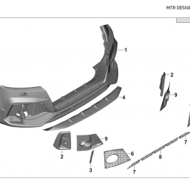 Обвес MTR Design для Audi Q7 S-line (2015-2019)