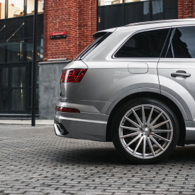 Задний бампер MTR Design (в сборе) для Audi Q7 S-line (2015-2019)