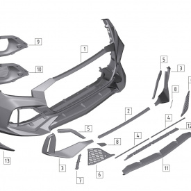 Обвес MTR Design для Audi Q8 (4M80, 2018-2023)