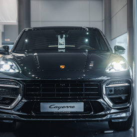 Передний бампер MTR Design (в сборе) для Porsche Cayenne (2017-2023, 9Y0 / 9Y3)