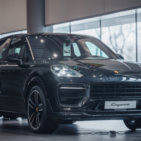 Передний бампер MTR Design (в сборе) для Porsche Cayenne (2017-2023, 9Y0 / 9Y3)