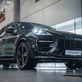 Передний бампер MTR Design (в сборе) для Porsche Cayenne (2017-2023, 9Y0 / 9Y3)