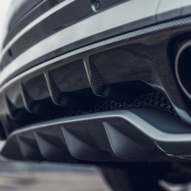 Задний бампер MTR Design (в сборе) для Porsche Cayenne (2017-2023, 9Y3)