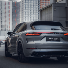 Задний бампер MTR Design (в сборе) для Porsche Cayenne (2017-2023, 9Y3)