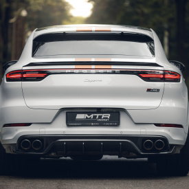 Карбоновый диффузор MTR Design для заднего бампера Porsche Cayenne Coupe (2017-2023, 9Y3)