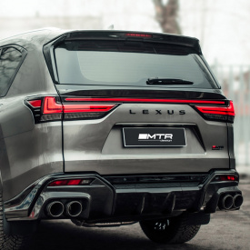 Нижний карбоновый спойлер MTR Design на крышку багажника Lexus LX 500d / 600 (2021+, J301)