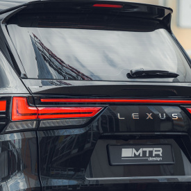 Нижний карбоновый спойлер MTR Design на крышку багажника Lexus LX 500d / 600 (2021+, J301)