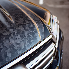 Карбоновая накладка  MTR Design на капот Toyota Land Cruiser 200 (2015-2021. J200)