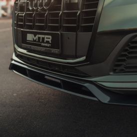 Карбоновый сплиттер MTR Design на передний бампер Audi Q7 S-Line / SQ7 (4M, 2019-2024)