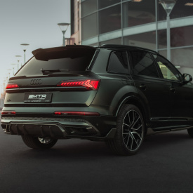 Карбоновый диффузор MTR Design на задний бампер Audi Q7 S-Line / SQ7 (4M, 2019-2024)