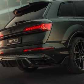 Карбоновый диффузор MTR Design на задний бампер Audi Q7 S-Line / SQ7 (4M, 2019-2024)