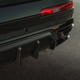 Карбоновый диффузор MTR Design на задний бампер Audi Q7 S-Line / SQ7 (4M, 2019-2024)