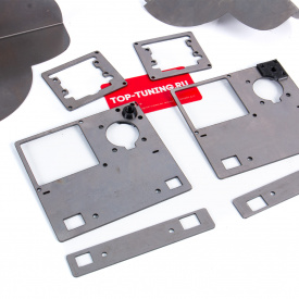 Переходные рамки для установки линз (1.5 и 1.8 дюйма) в фары Kia Sorento (2020-2023. с рефлекторными LED фарами)