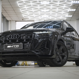 Карбоновый сплиттер MTR Design на передний бампер Audi Q7 S-Line / SQ7 (4M, 2024+)